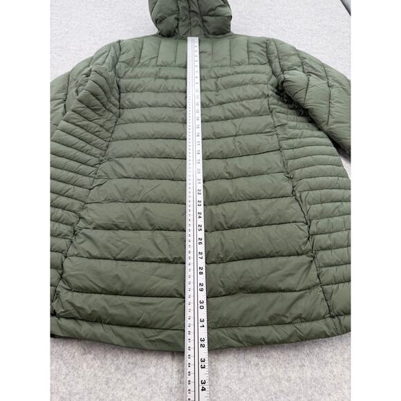 NWT Lands' End Packable Long Puffer Parka Jacket Olive Green Size LARGE - Picture 14 of 15